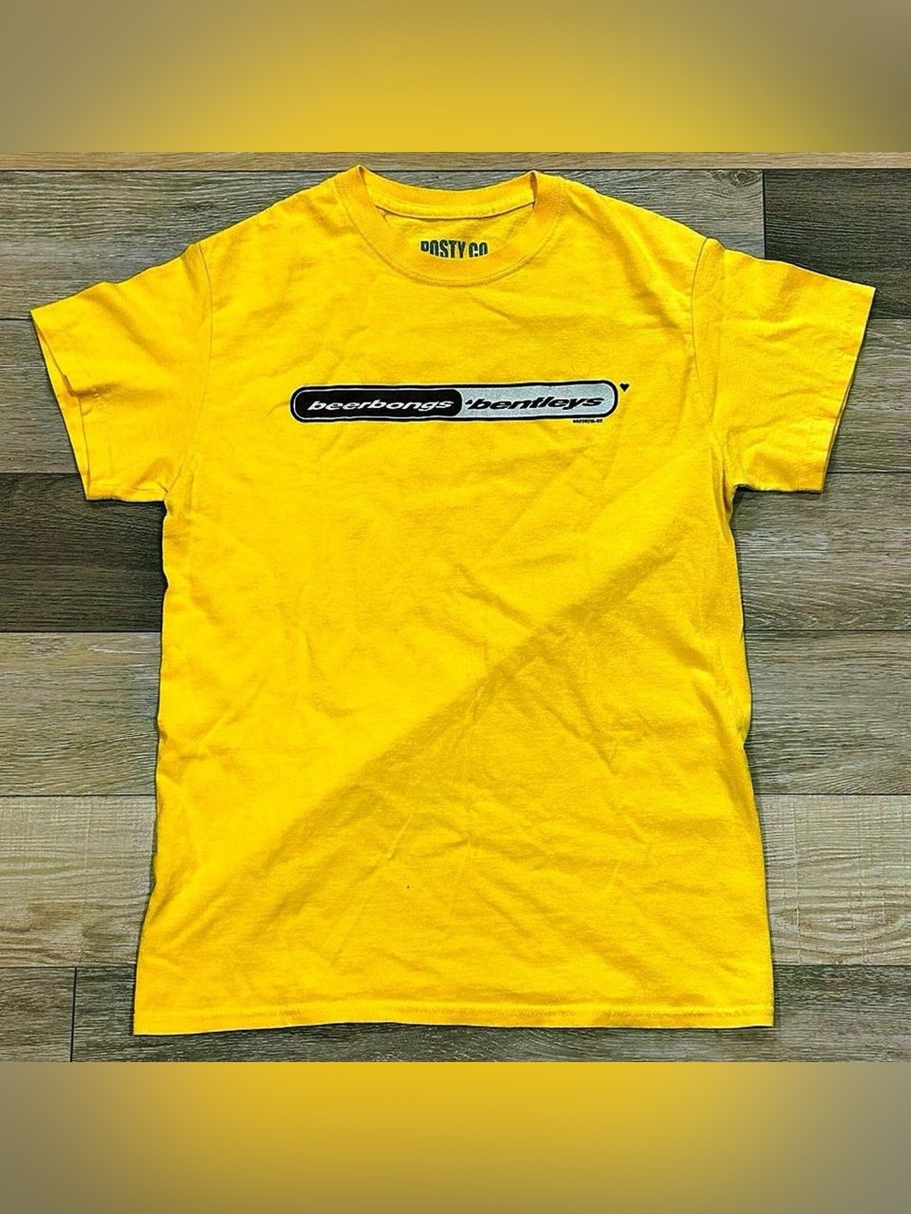 Beerbongs & Bentleys Short‑Sleeve Logo Tee in Yellow